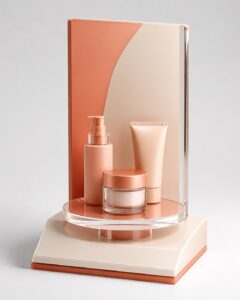 客製壓克力商品陳列架示意圖